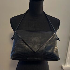 NWOT, Orig. $148 - Vince Camuto “Dovah” Black Leather Clutch/Baguette